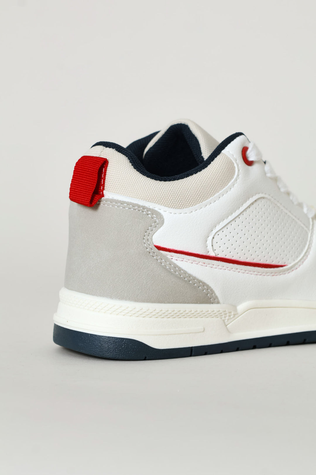 Boys Mid-Top Sneaker - White/Blue