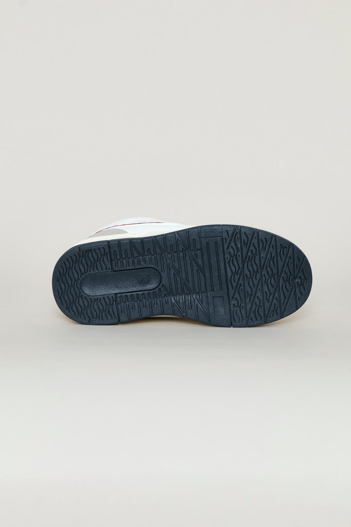 Boys Mid-Top Sneaker - White/Blue