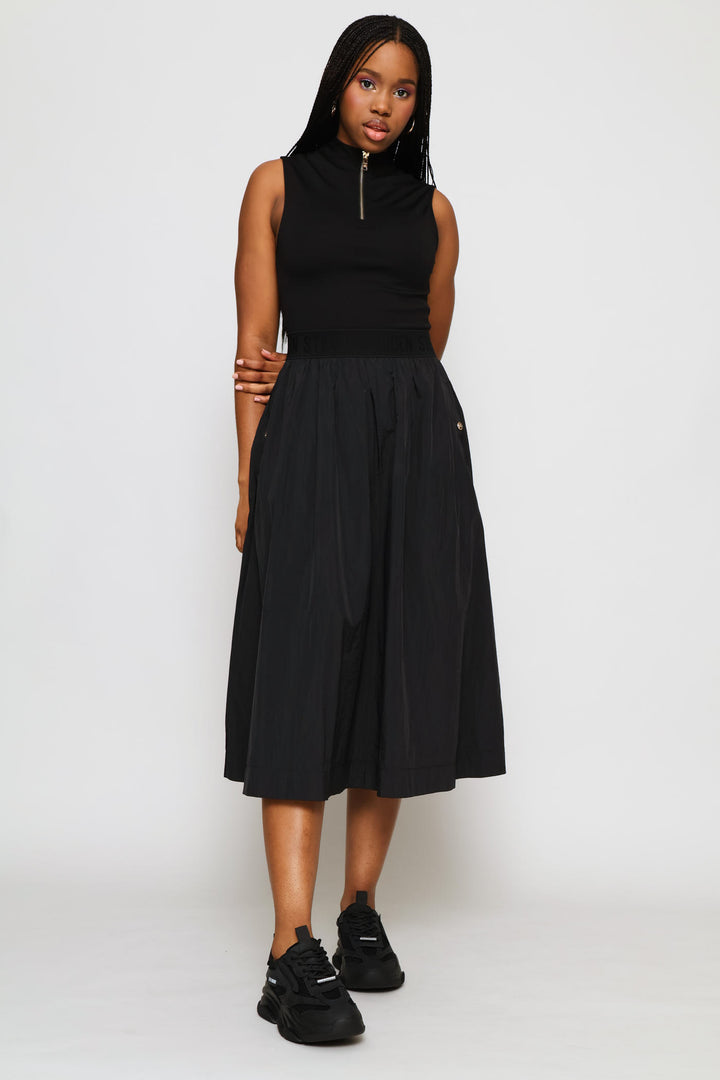 Zeetha Fit & Flare Dress - Black