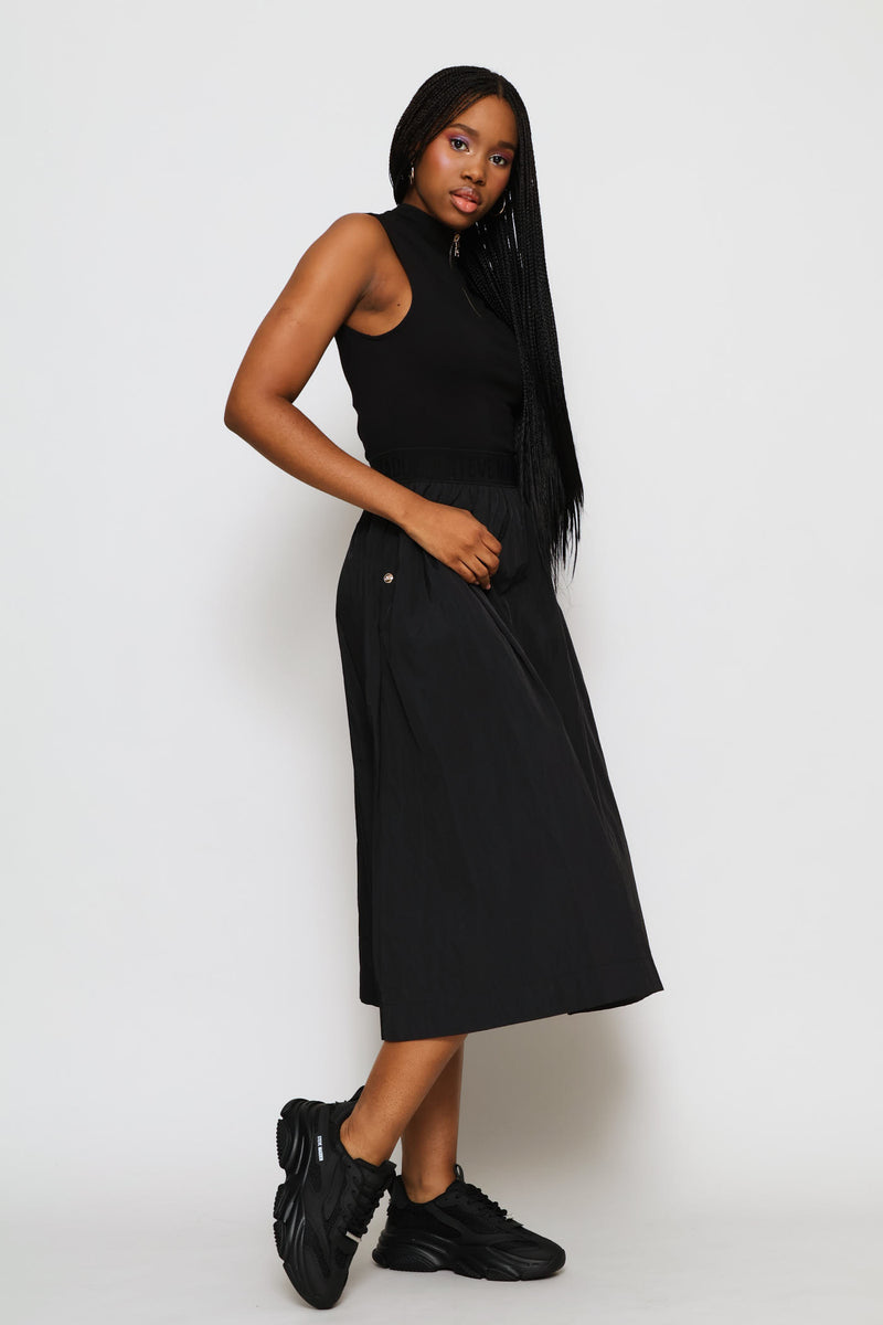Zeetha Fit & Flare Dress - Black