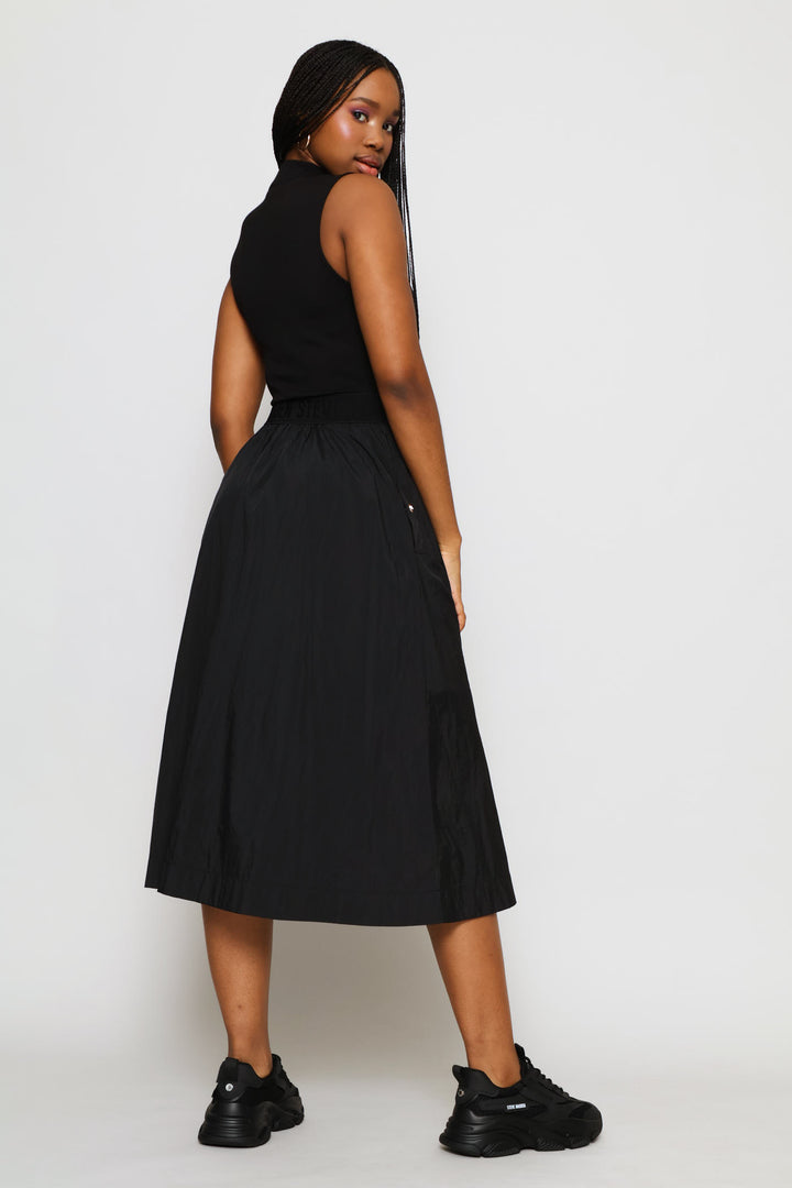 Zeetha Fit & Flare Dress - Black