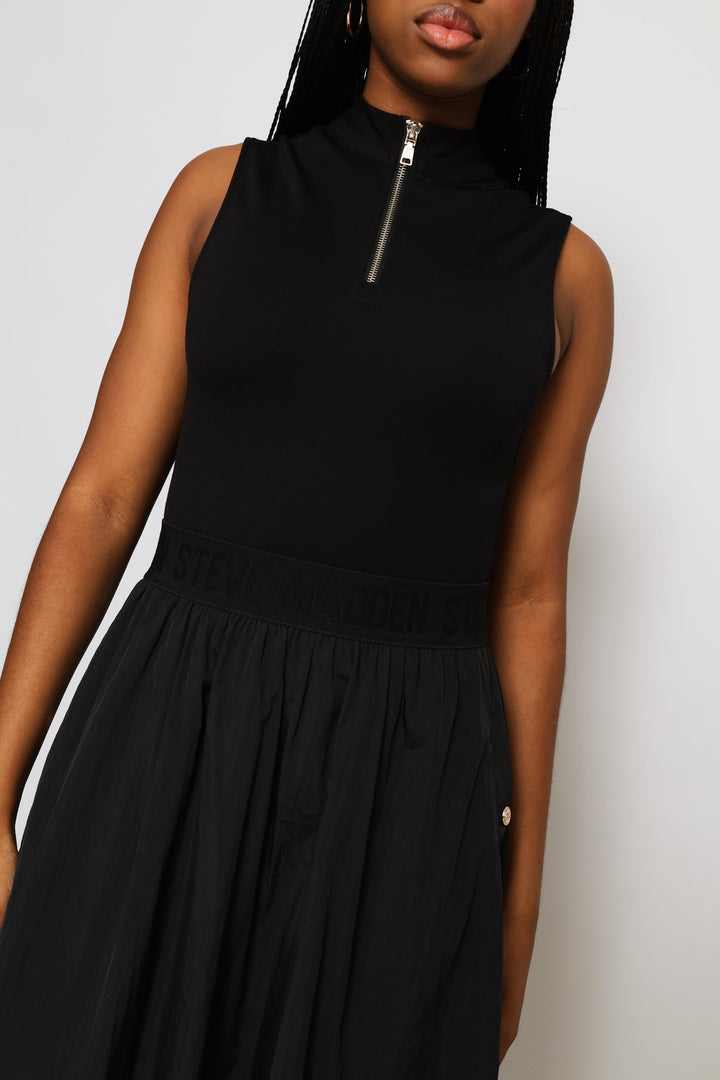 Zeetha Fit & Flare Dress - Black