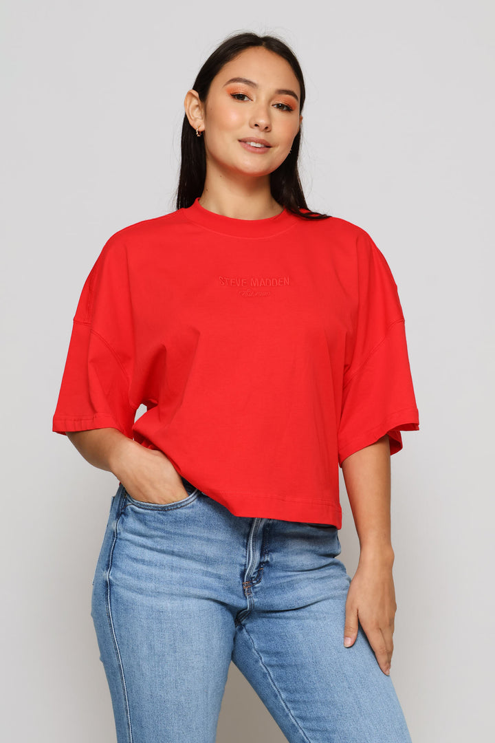 Penelope Boxy T-Shirt - Red