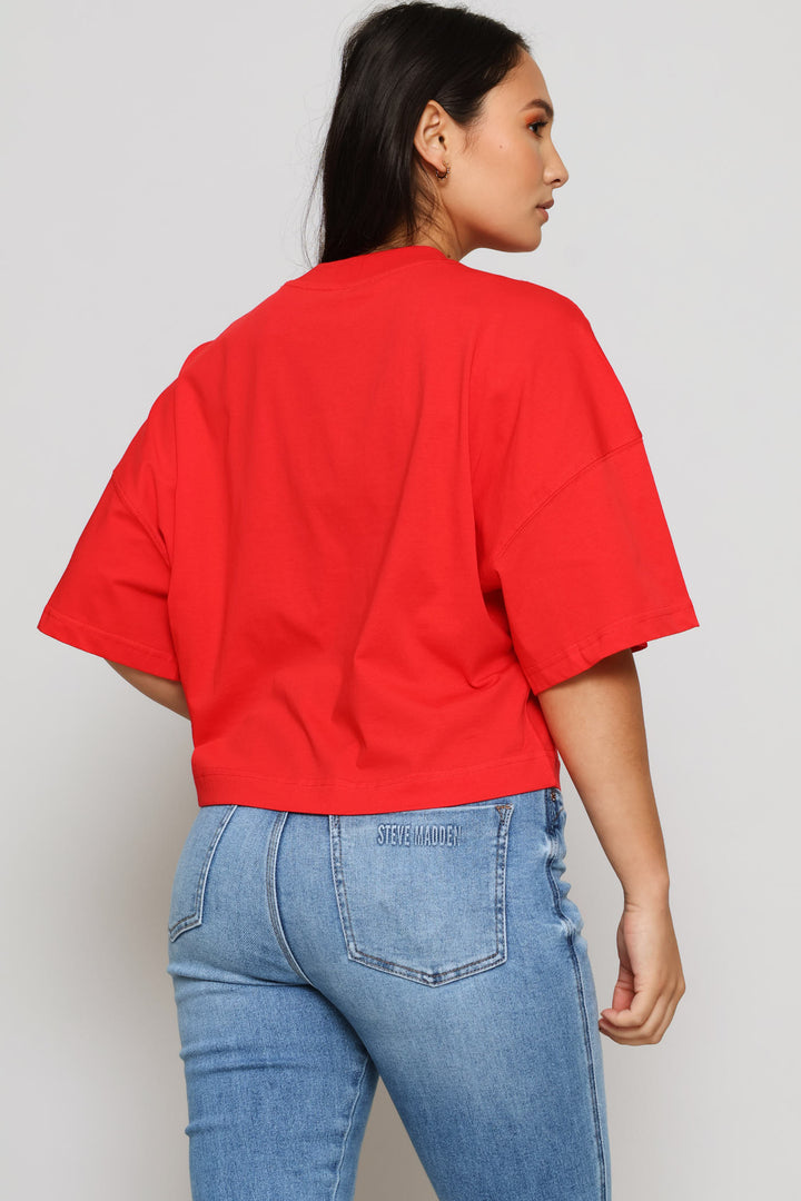 Penelope Boxy T-Shirt - Red