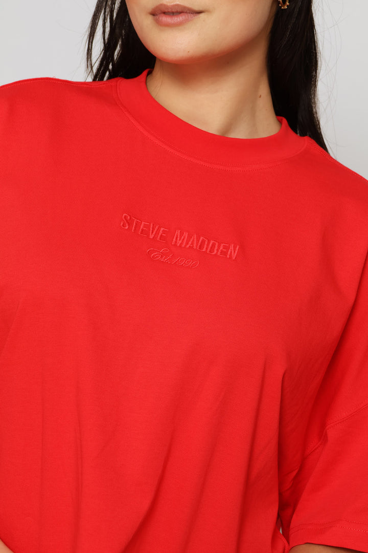 Penelope Boxy T-Shirt - Red