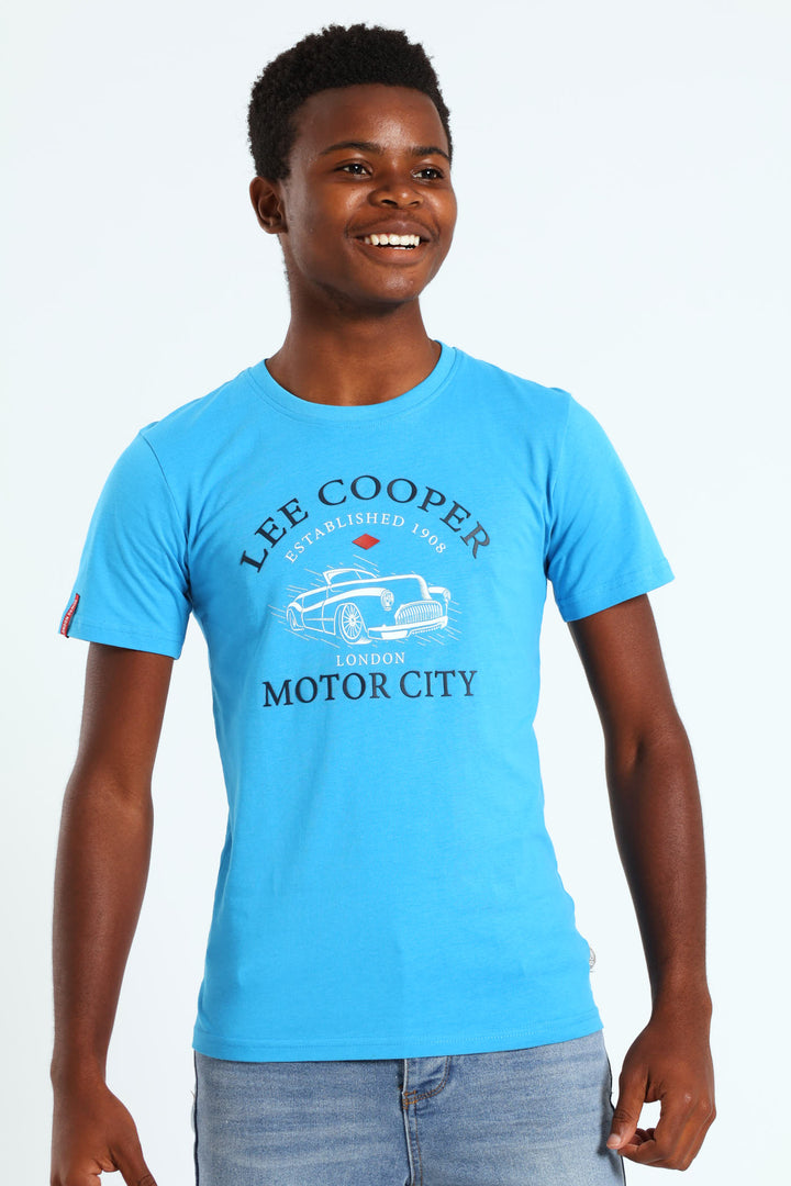 Boys Wyatt Tee - Turquoise/Blue