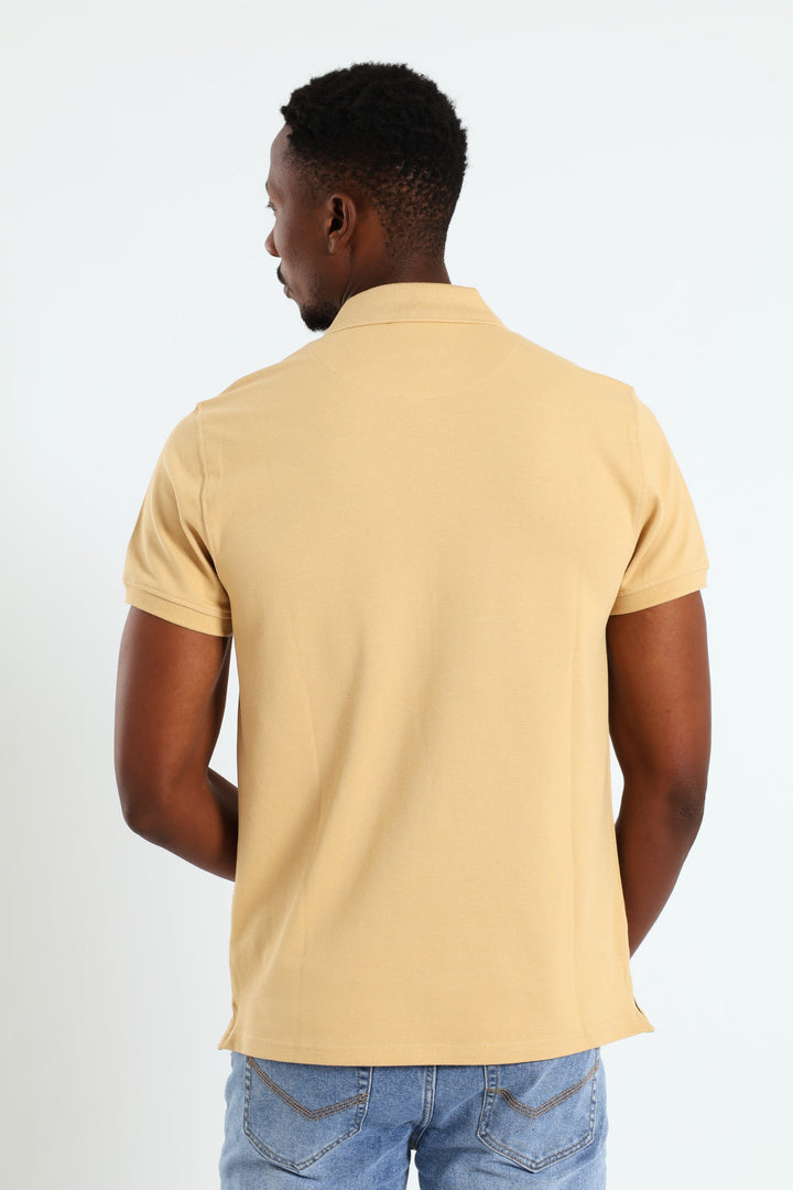 Core Carter Pique Golfer - Camel