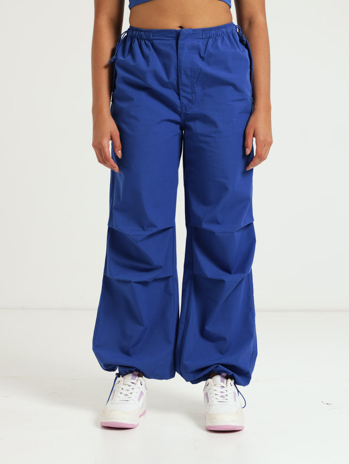 Girls Parachute Pants - Blue