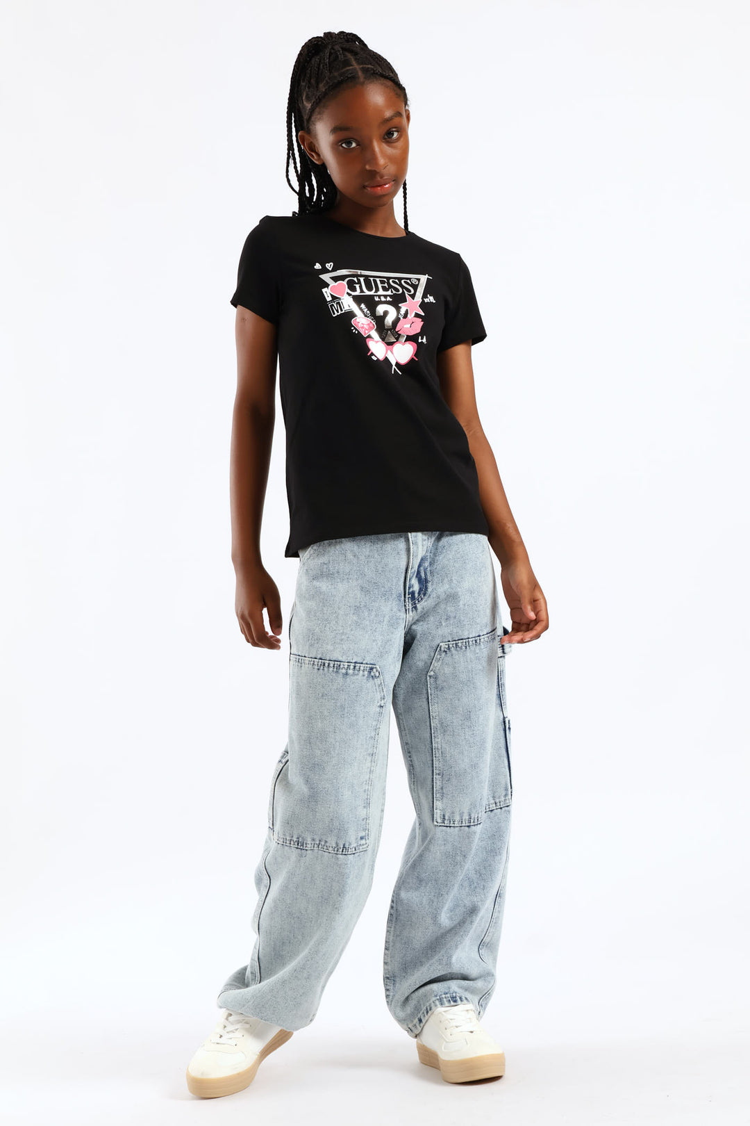 Girls Logo Tee - Black