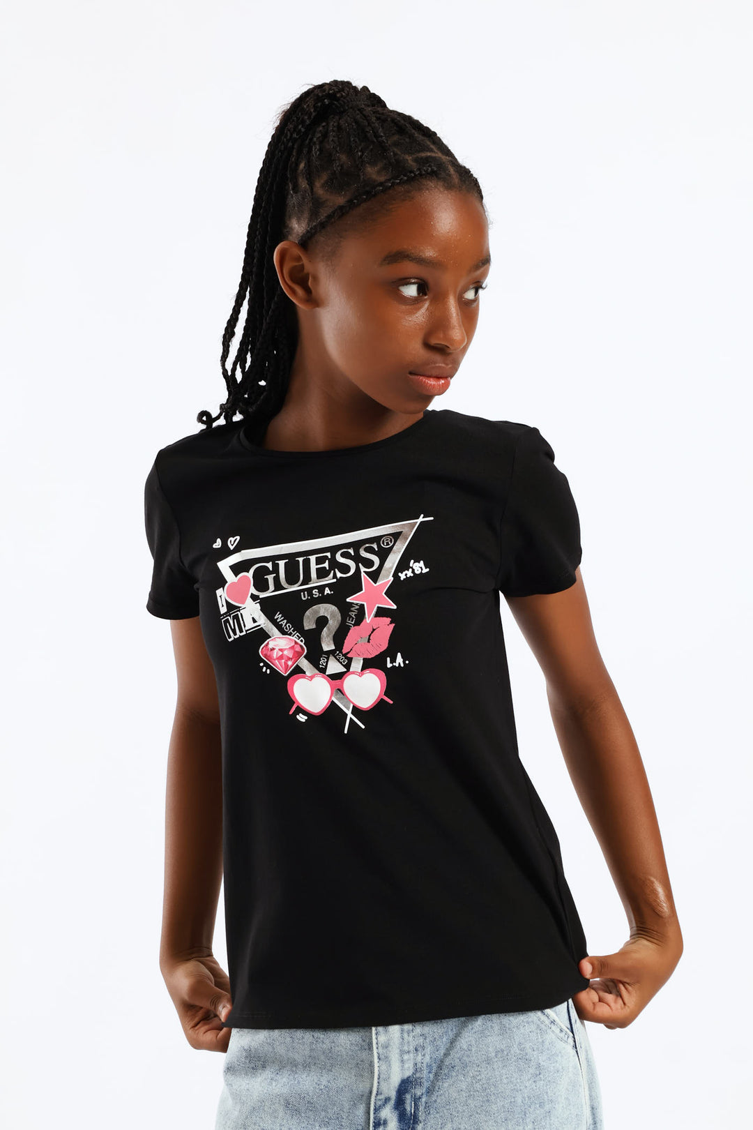Girls Logo Tee - Black