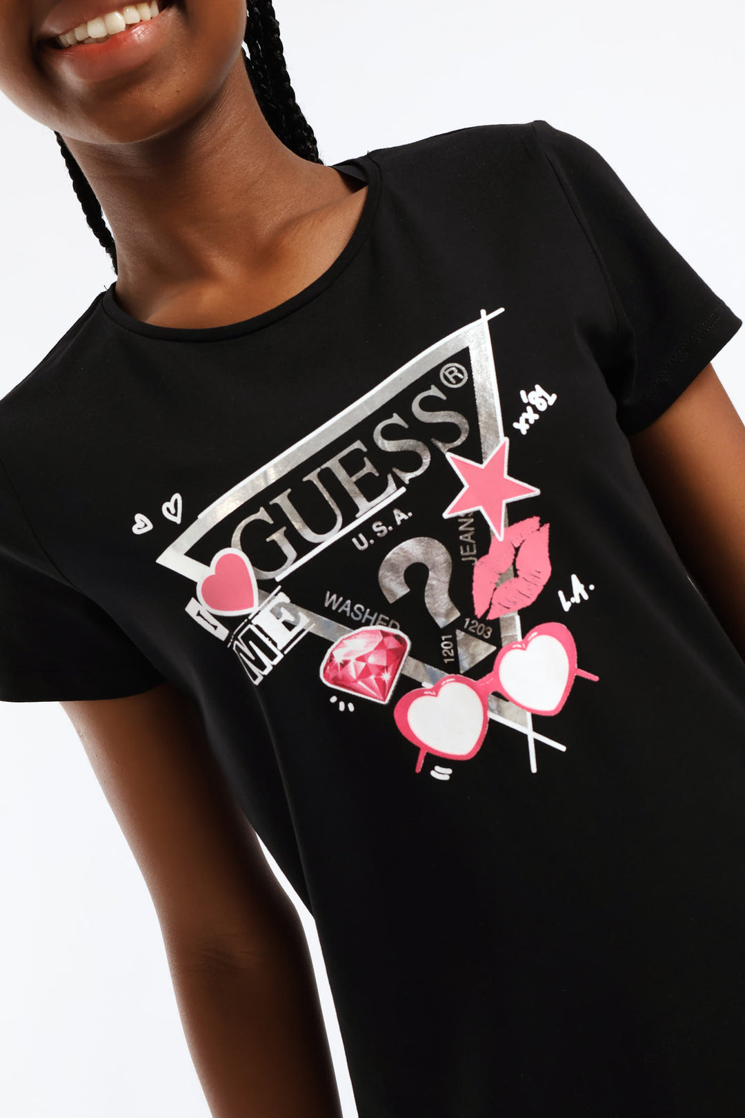 Girls Logo Tee - Black