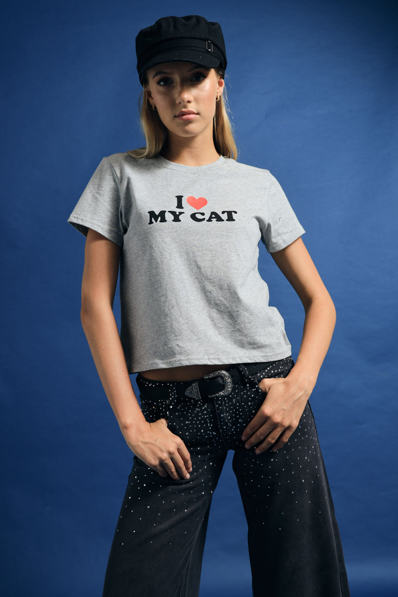 Logo Baby Tee - Grey
