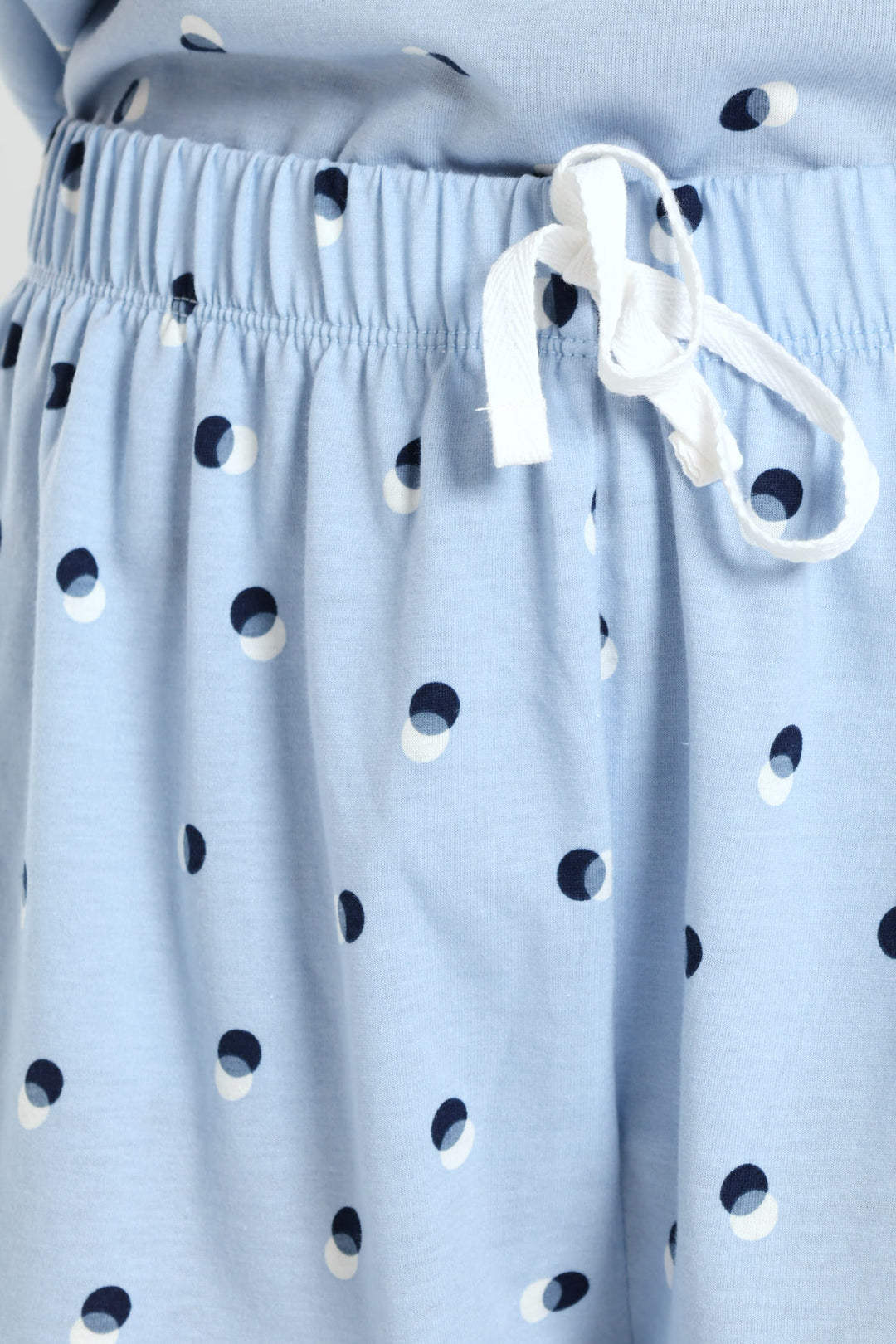 Spot Knit Sleep Short - Light Blue