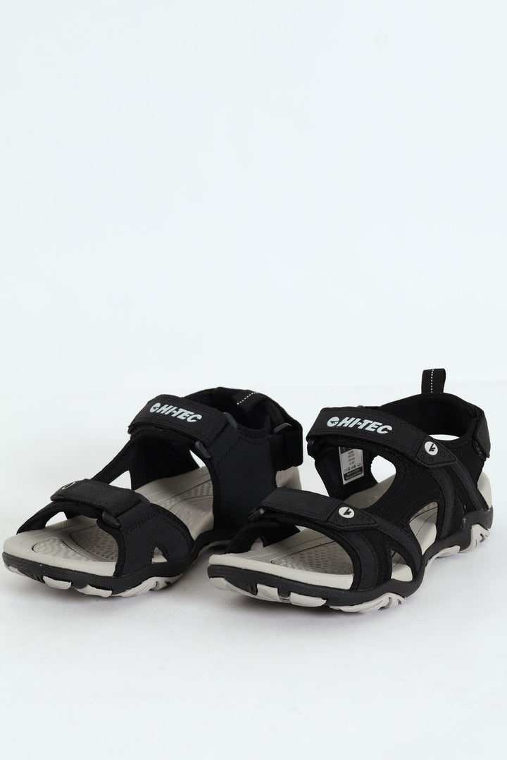Crater Open Toe Adventure Sandal - Black/Grey