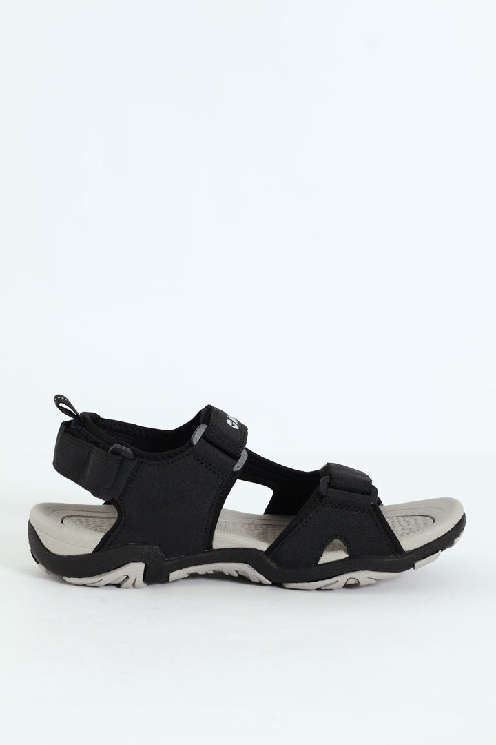 Crater Open Toe Adventure Sandal - Black/Grey