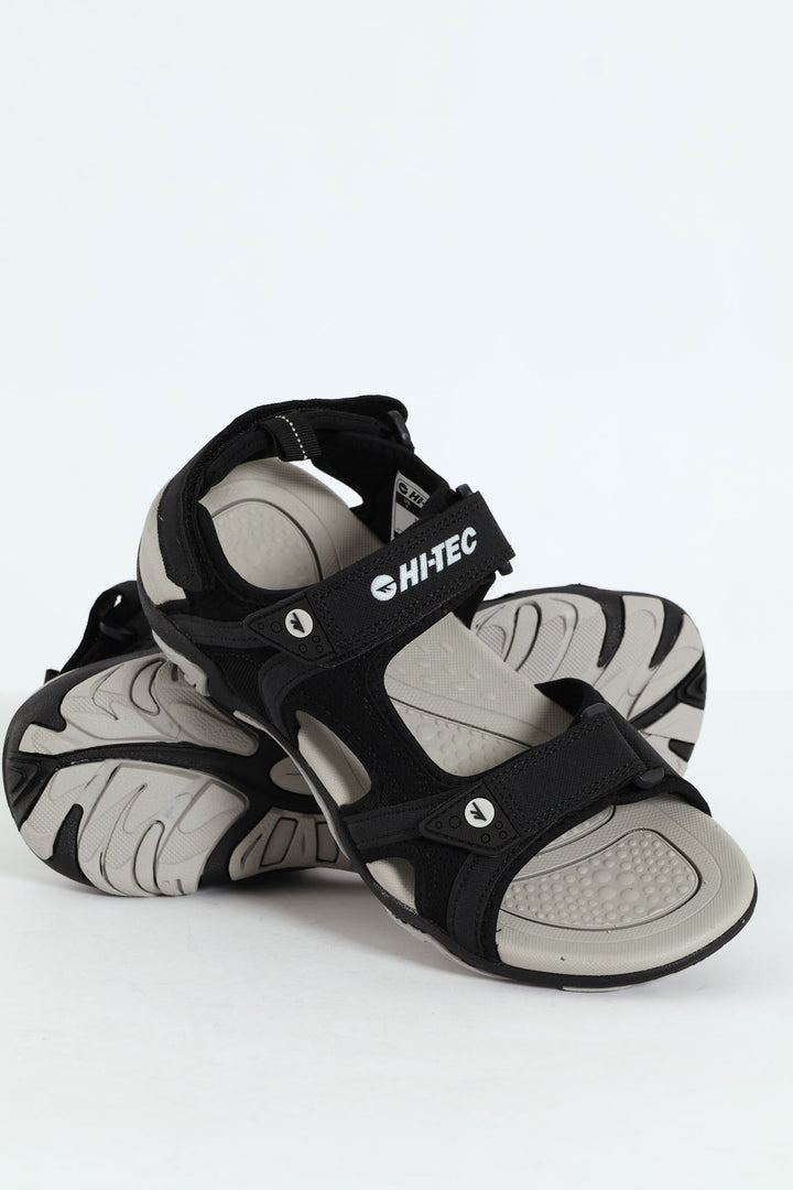 Crater Open Toe Adventure Sandal - Black/Grey