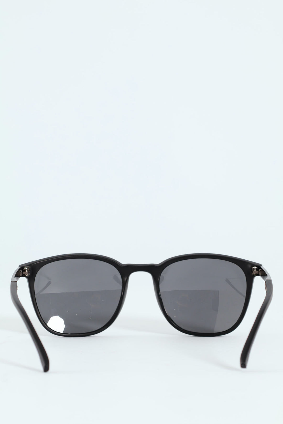 Metal Arm Wayfarer Sunglasses - Black