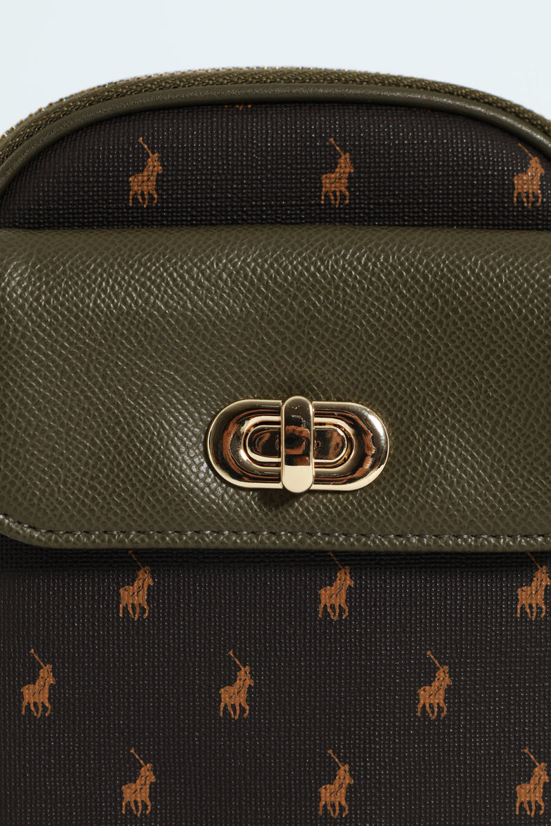 Monticello Phone Bag - Dark Green
