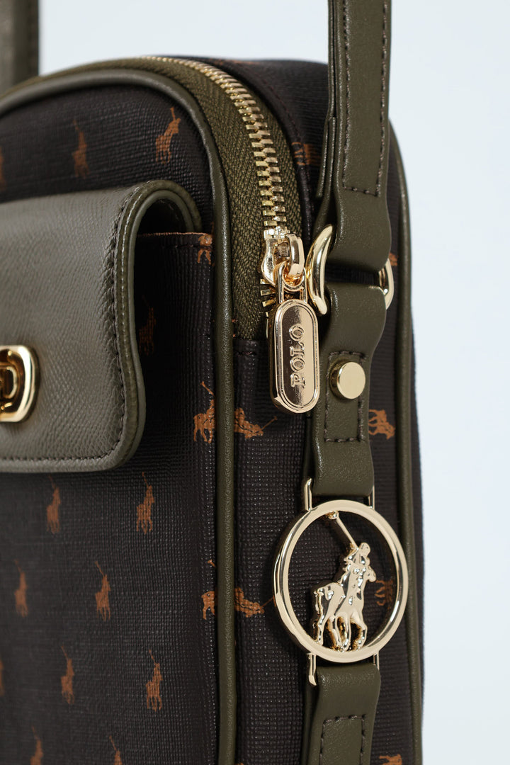 Monticello Phone Bag - Dark Green