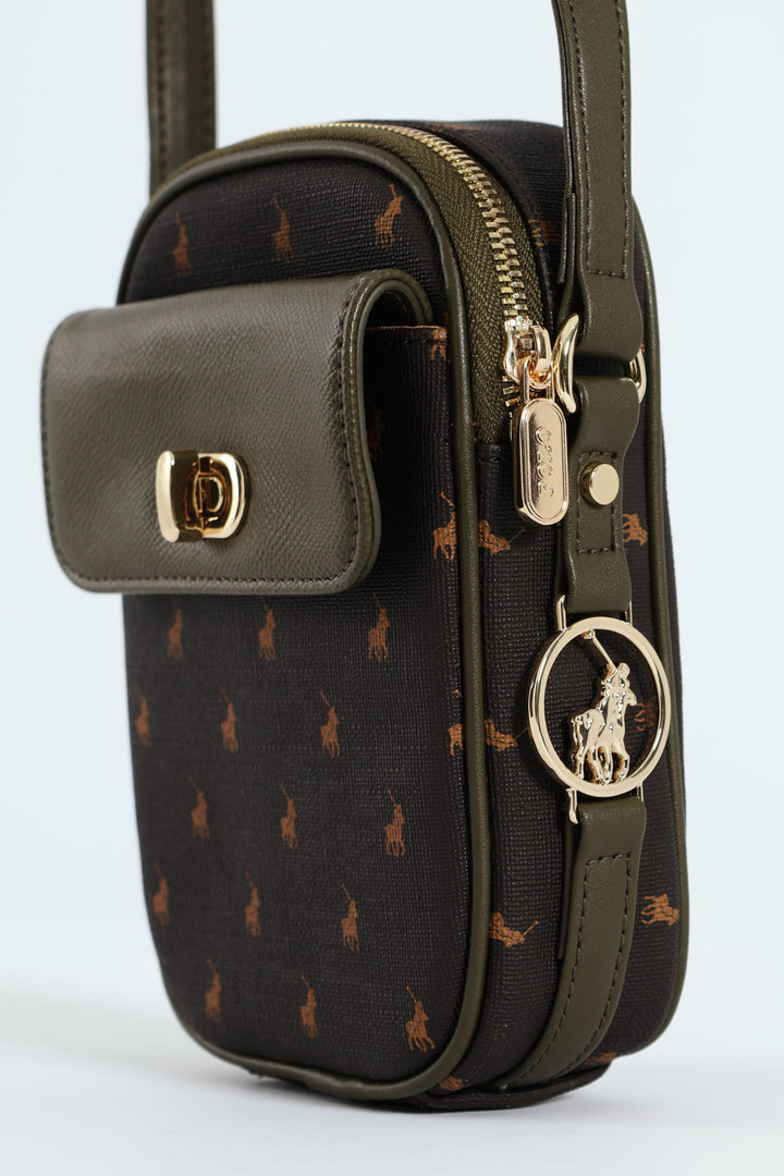 Monticello Phone Bag - Dark Green