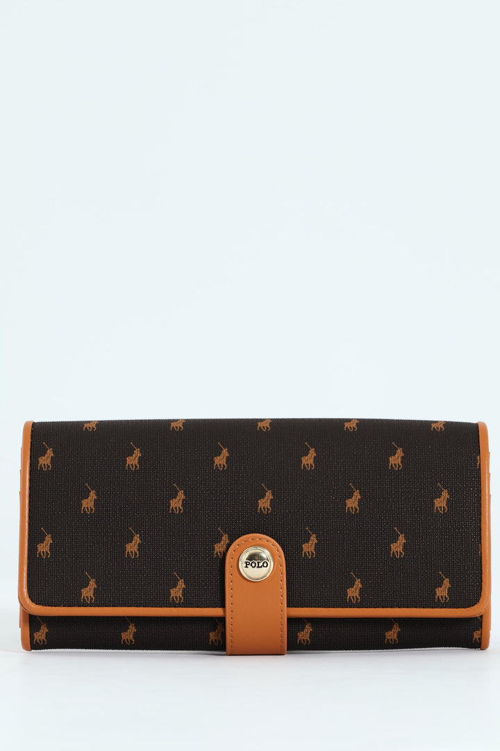 New Iconic Clutch Purse - Brown