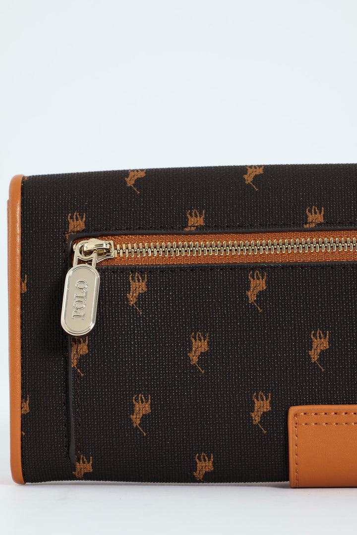 New Iconic Clutch Purse - Brown