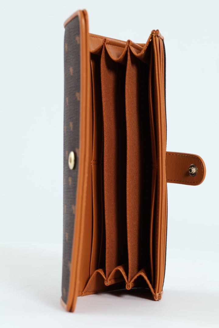 New Iconic Clutch Purse - Brown