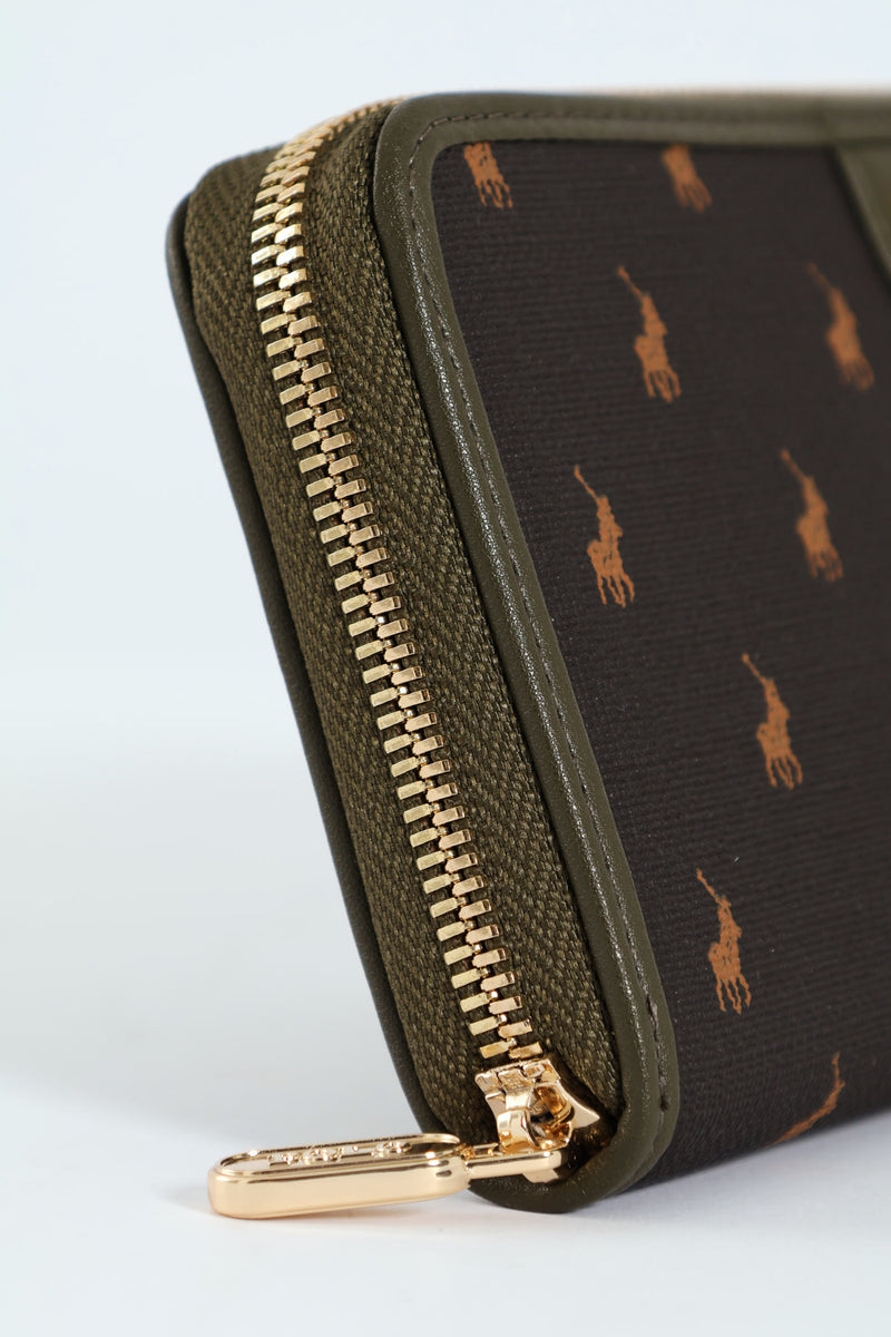 Monticello Zip Around Purse - Dark Green