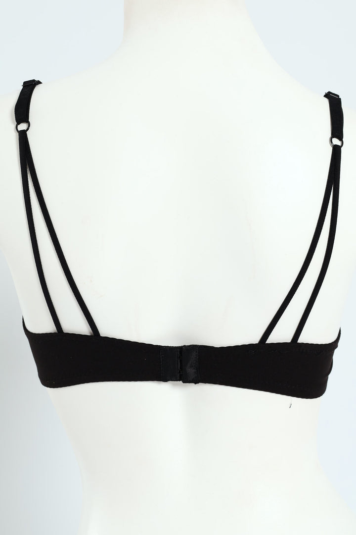 2 Pack Microfibre & Lace Racerback 2 Tone T-Shirt Bra