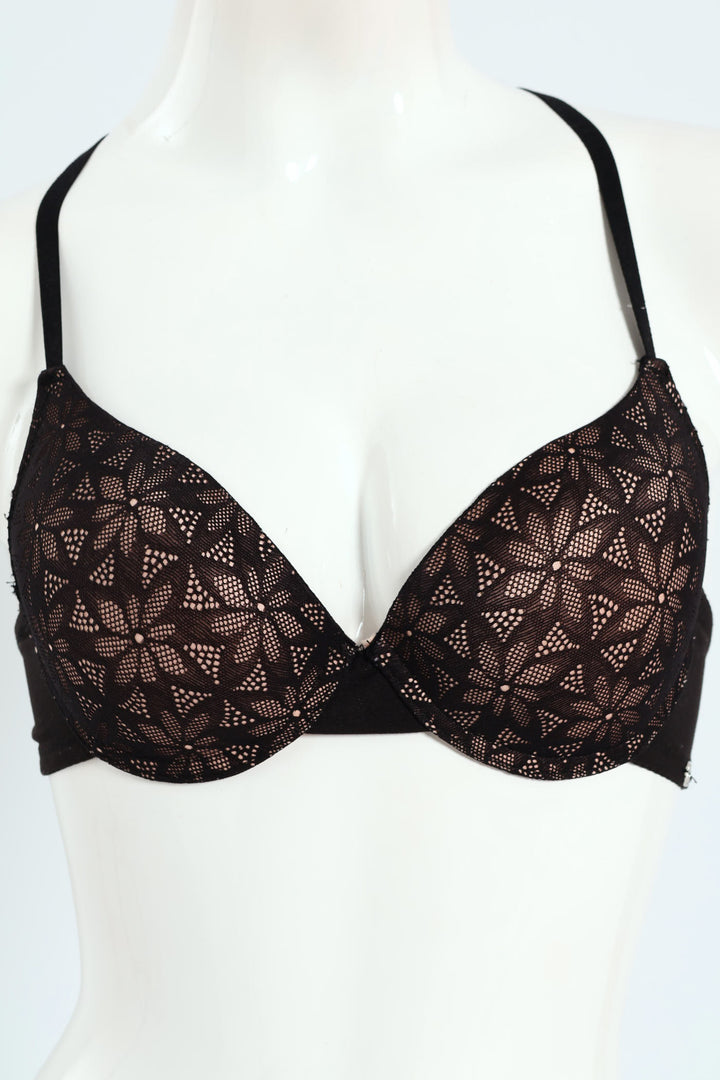 2 Pack Microfibre & Lace Racerback 2 Tone T-Shirt Bra