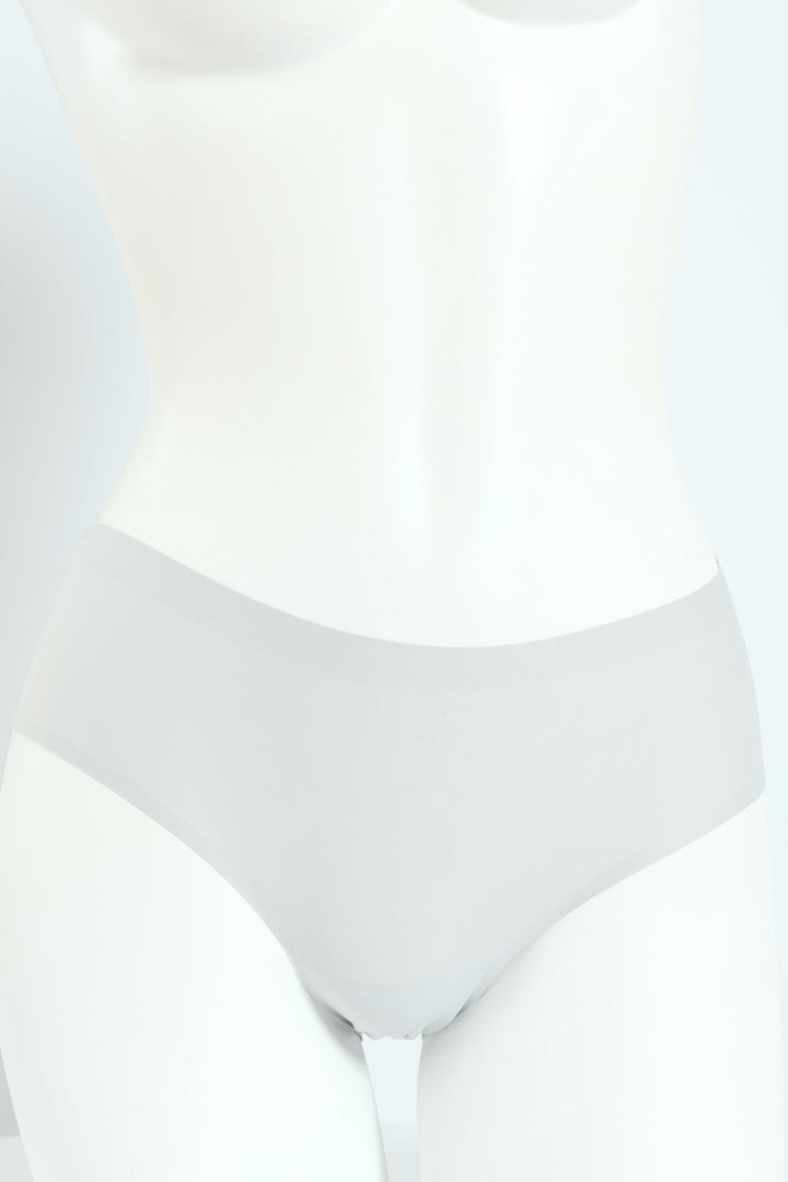 3 Pack Boyleg Panties - Floral/Gray/Blue