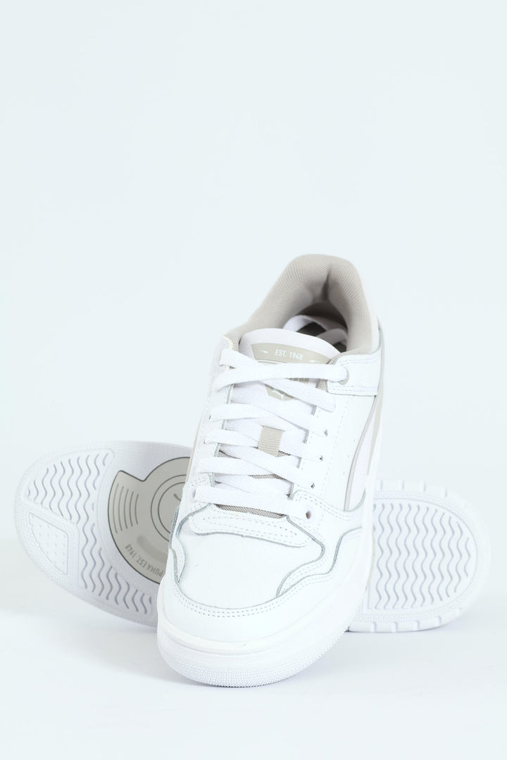 Boys Rebound Retro Jr Sneaker - White