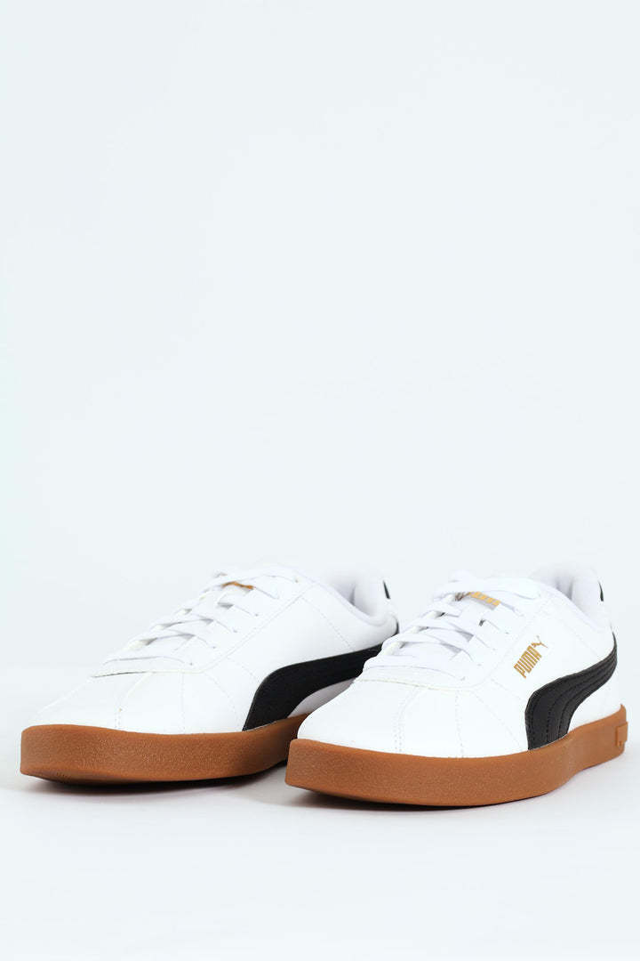 Club II Court Sneaker With Gum Sole - White/Black