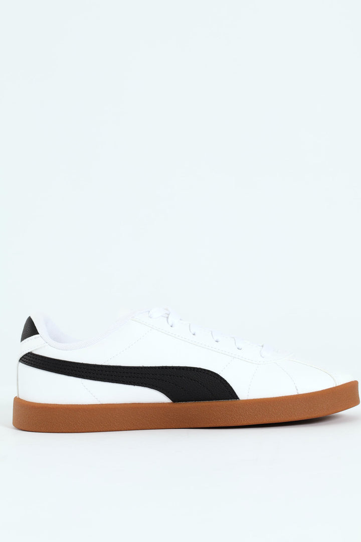Club II Court Sneaker With Gum Sole - White/Black