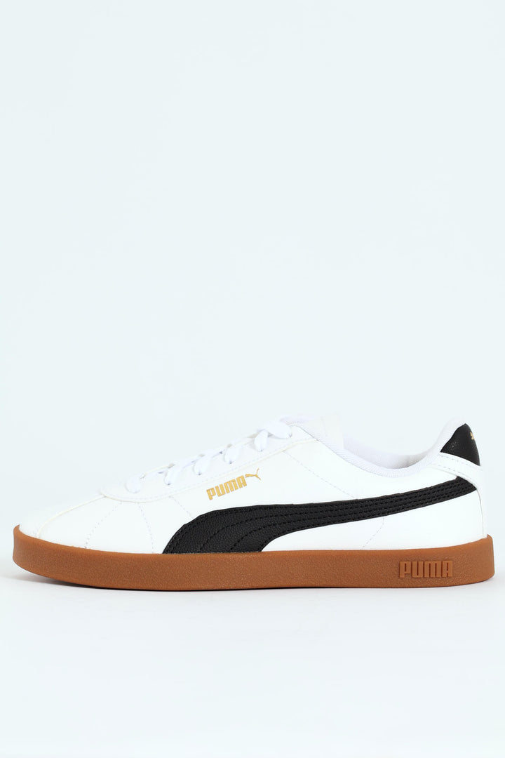 Club II Court Sneaker With Gum Sole - White/Black