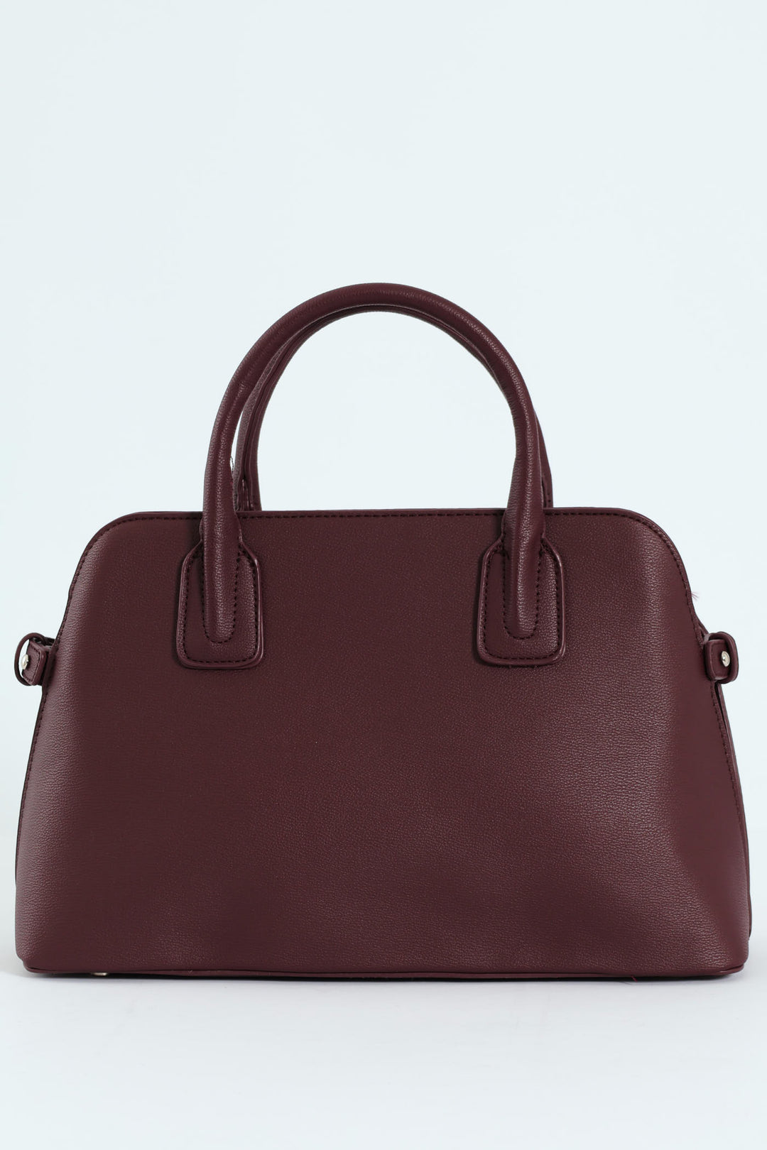 Ribbon Detail Double Handle Bowling Bag - Cherry