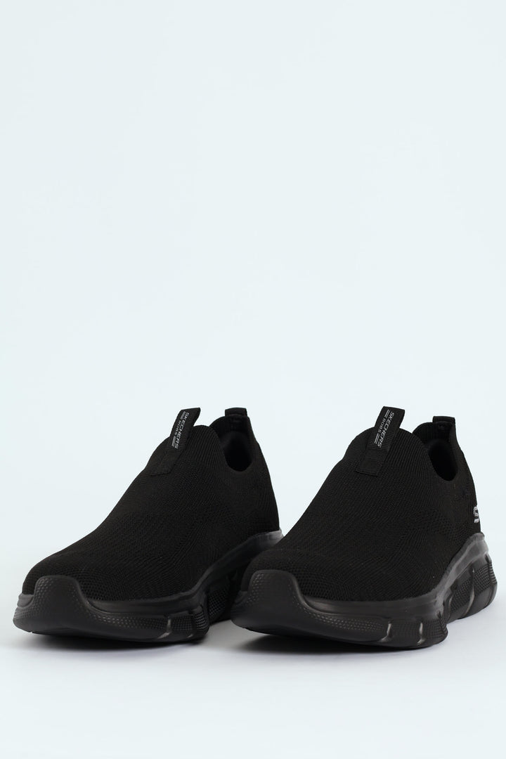 Bobs B Flex Knit Slip On Sneaker - Black