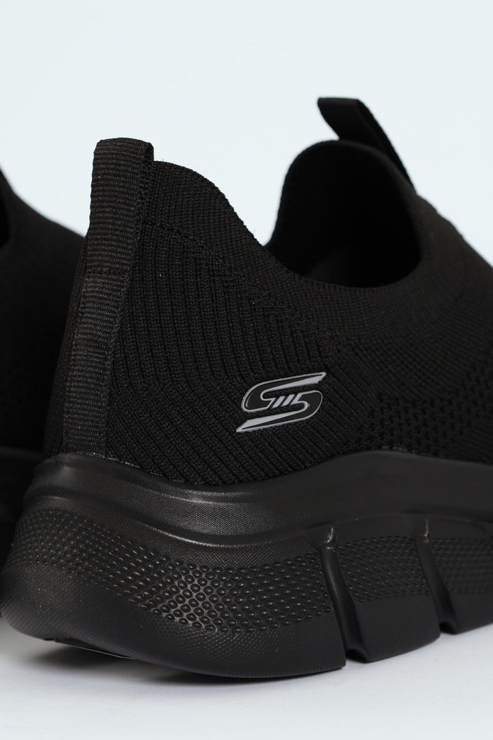 Bobs B Flex Knit Slip On Sneaker - Black