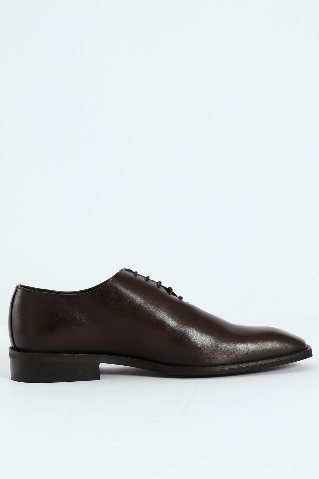 One Cut Oxford Lace Up Shoe - Brown