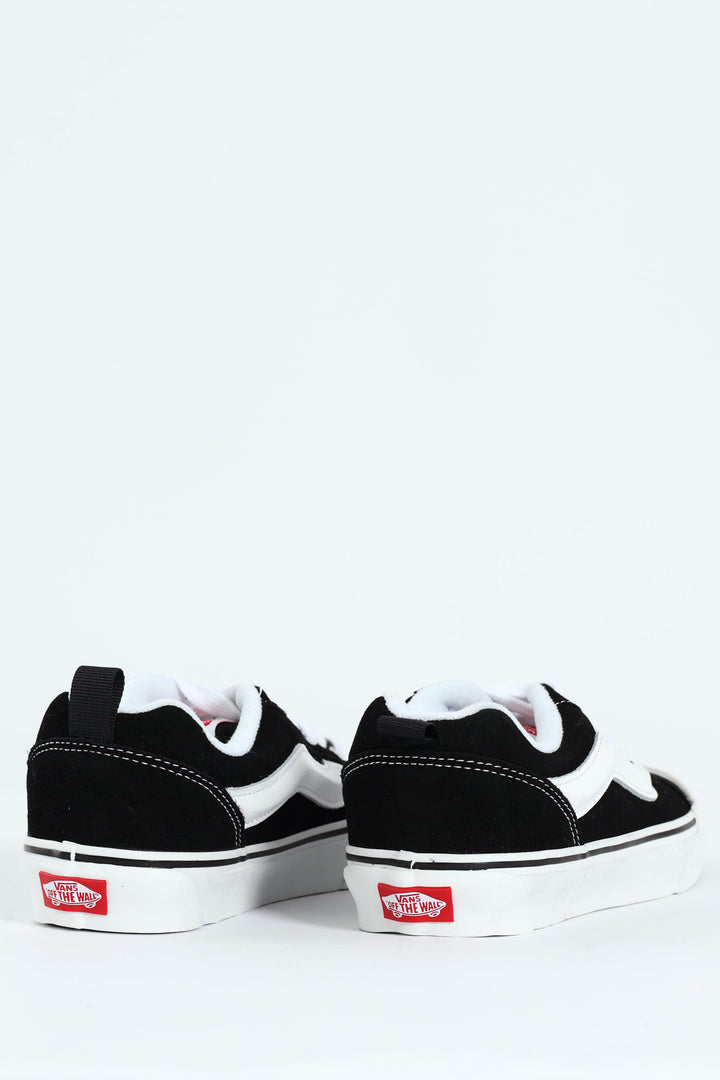 Knu Skool Chunky Lace Up Sneaker - Black/White