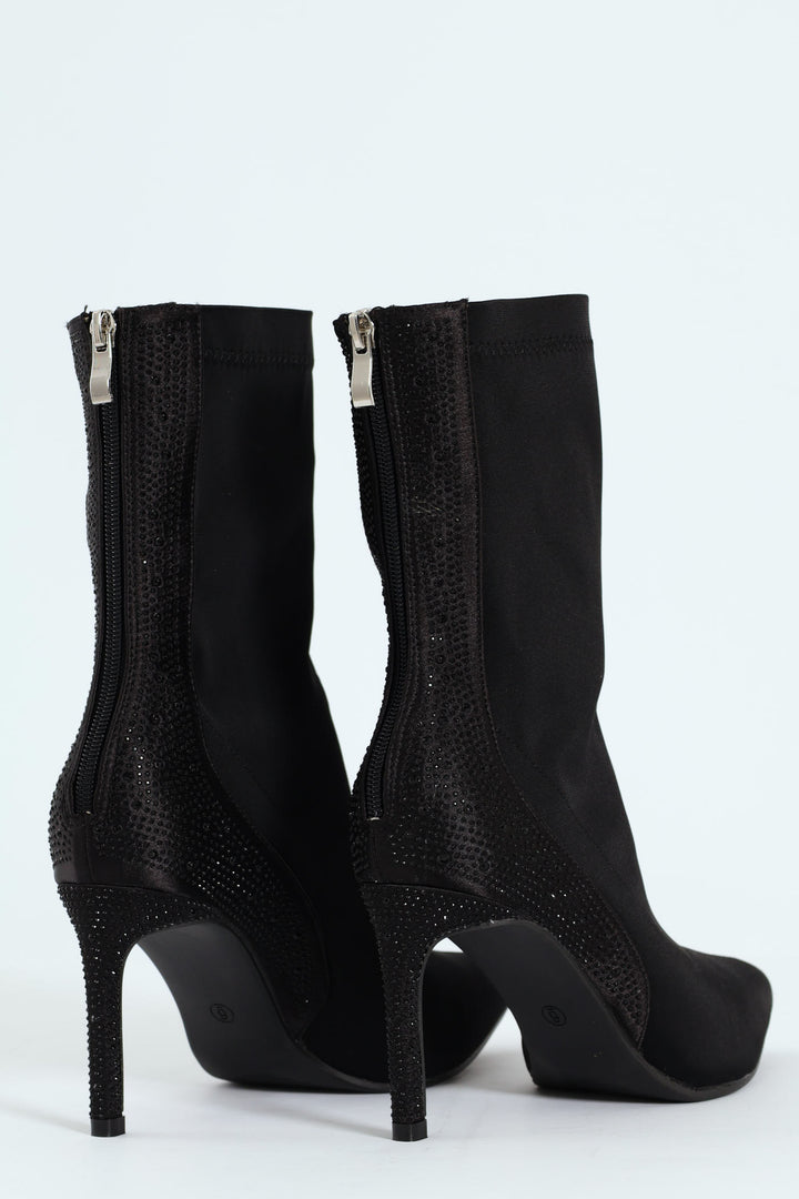 Diamante Boot - Black