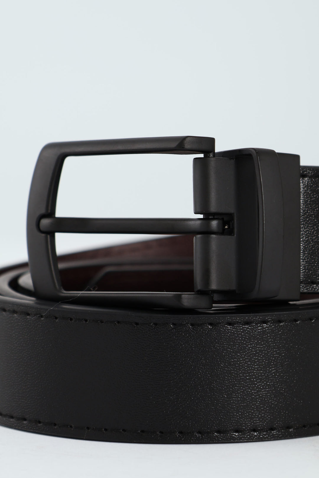 Formal Reversible Matte Buckle Belt - Black/Brown
