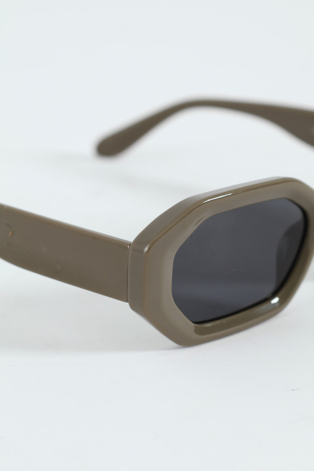 Chunky Frame Sunglasses - Olive