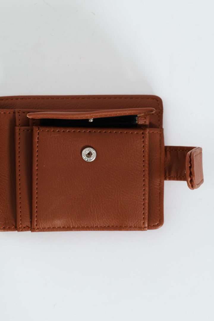 Bill Fold With Removable Cardholder Wallet - Tan