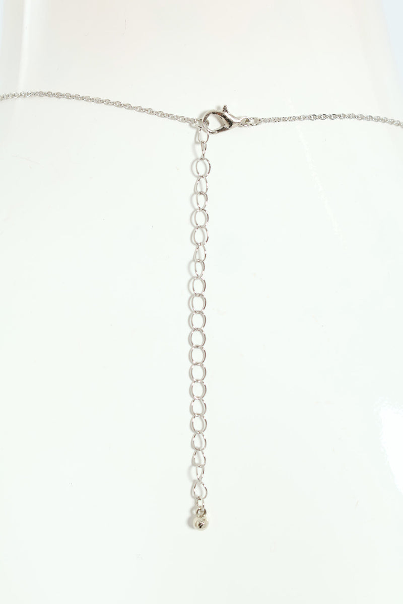 2 Pack Diamante Stud & Pendant Set - Silver