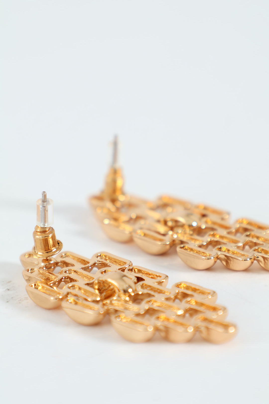 Link Statement Earring - Gold