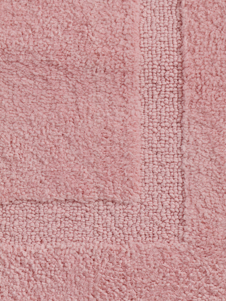Tufted Border Runner 1400Gsm Bath Mat 45X100Cm - Pink