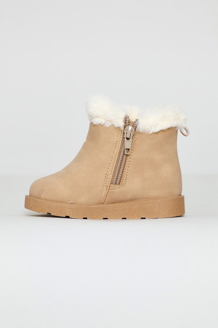 Baby Girls Tassel Boot - Stone