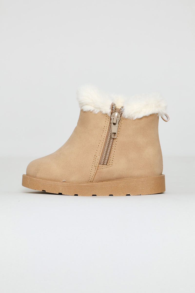 Baby Girls Tassel Boot - Stone
