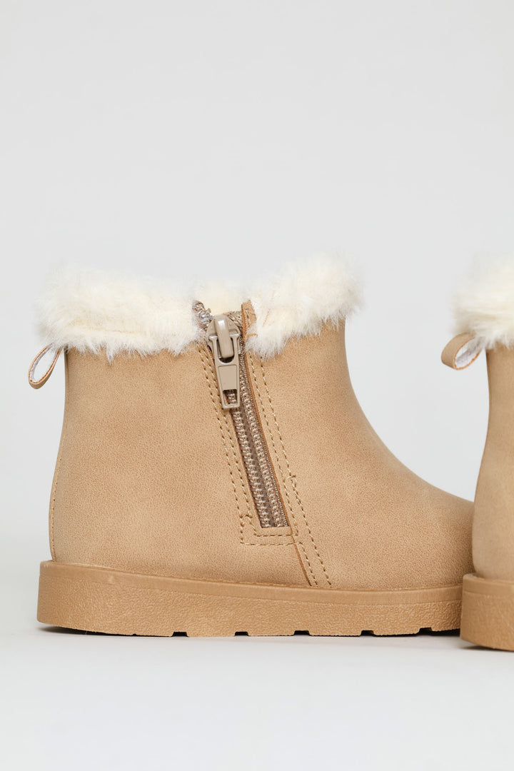 Baby Girls Tassel Boot - Stone